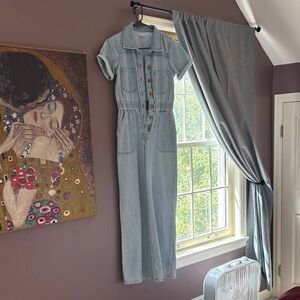 Gianni‎ Bini Light Blue Denim Jumpsuit